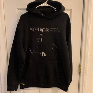 Miles Davis Kind of Blue Album Black Hoodie mens size XL